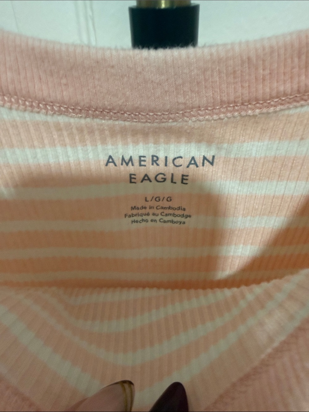 Pink Striped Ribbed Tank Top - Picture 2 of 4